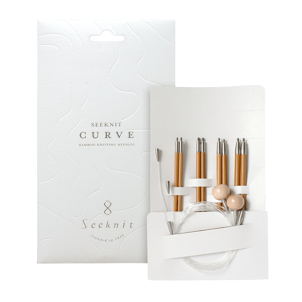 Seeknit Knitting Needle Seeknit | Seeknit Curve Interchangeable Needle Set M White | Koshitsu