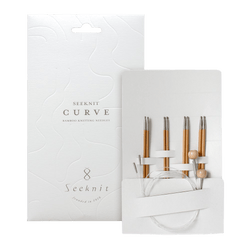 Seeknit Knitting Needle Seeknit | Seeknit Curve Interchangeable Needle Set S White | Koshitsu