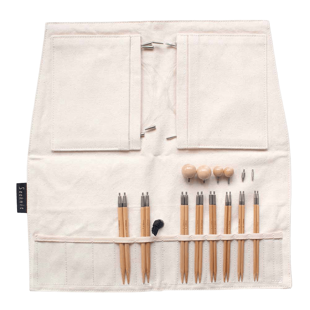 Seeknit Knitting Needle White Seeknit | 10cm Interchangeable Needle First Set | Curve