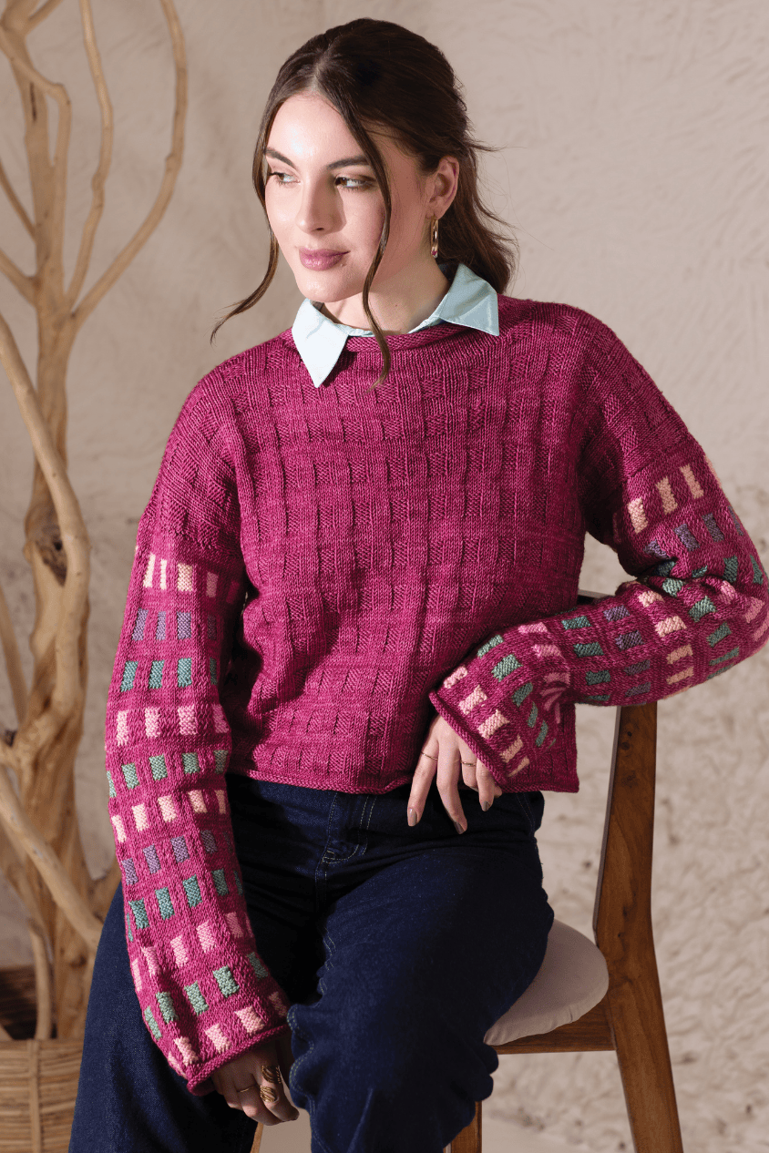 Symfonie Hand Dyed Yarns Symfonie Hand-Dyed Yarn | Mosaic Pullover | Viva | Chronicle 2