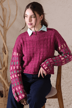 Symfonie Hand Dyed Yarns Symfonie Hand-Dyed Yarn | Mosaic Pullover | Viva | Chronicle 2