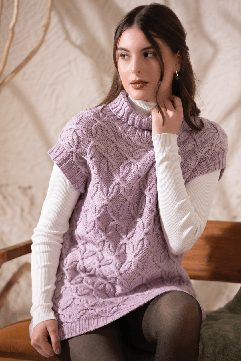 Symfonie Hand Dyed Yarns Symfonie Hand-Dyed Yarn | Petal Grid Vest | Bella | Chronicle 2
