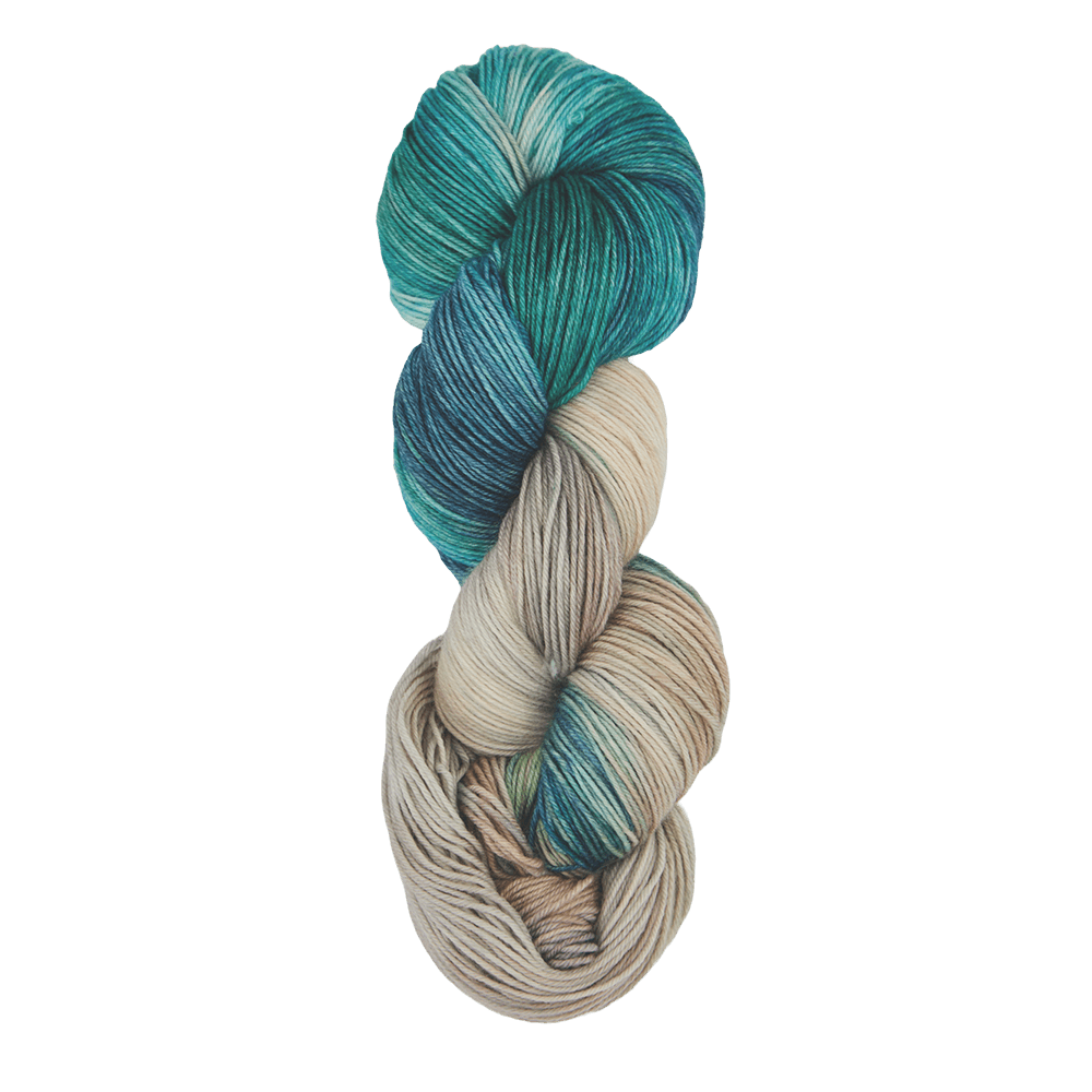 Symfonie Hand Dyed Yarns Yarn Sandy Sea Symfonie Hand-Dyed Yarns | Terra | 75% Extrafine Merino 25% Polyamide | Variegated Colour | 4-Ply
