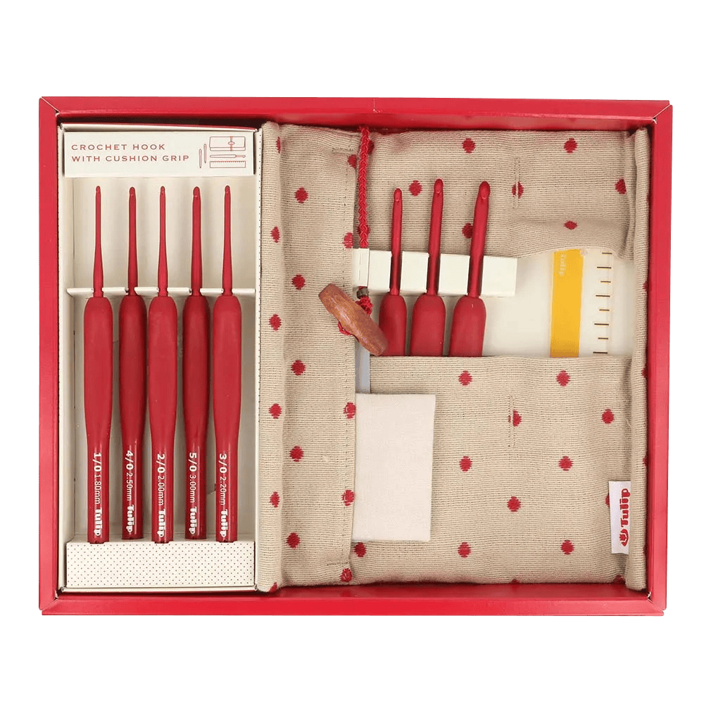 Tulip Crochet Hooks Tulip | Etimo | Red Softgrip Crochet Hook Set