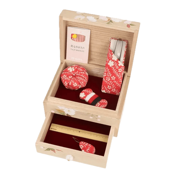 Tulip Sewing box Tulip | Yaezakura Wooden Sewing Box