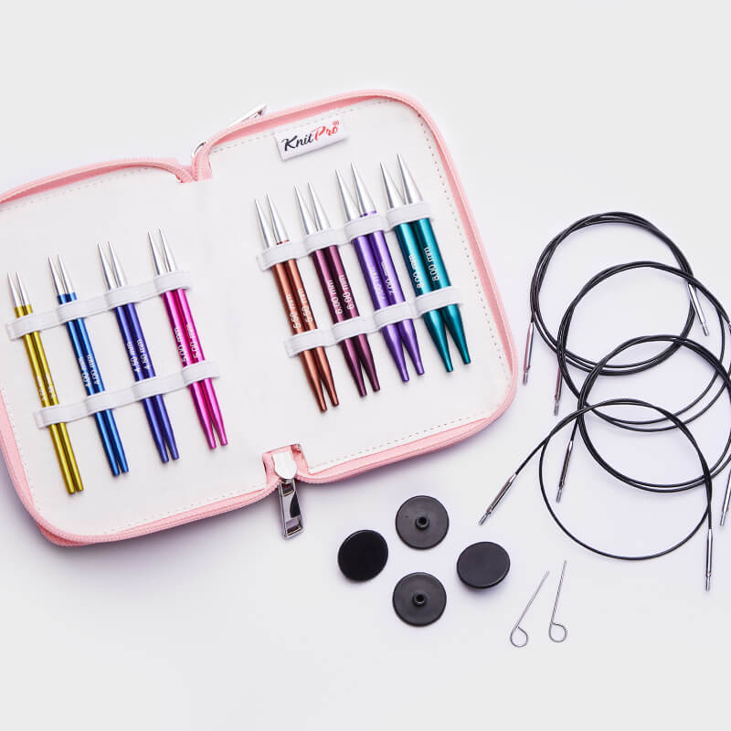 KnitPro | Zing | Deluxe Special Interchangeable Knitting Needle Set | fabric case | McIntosh