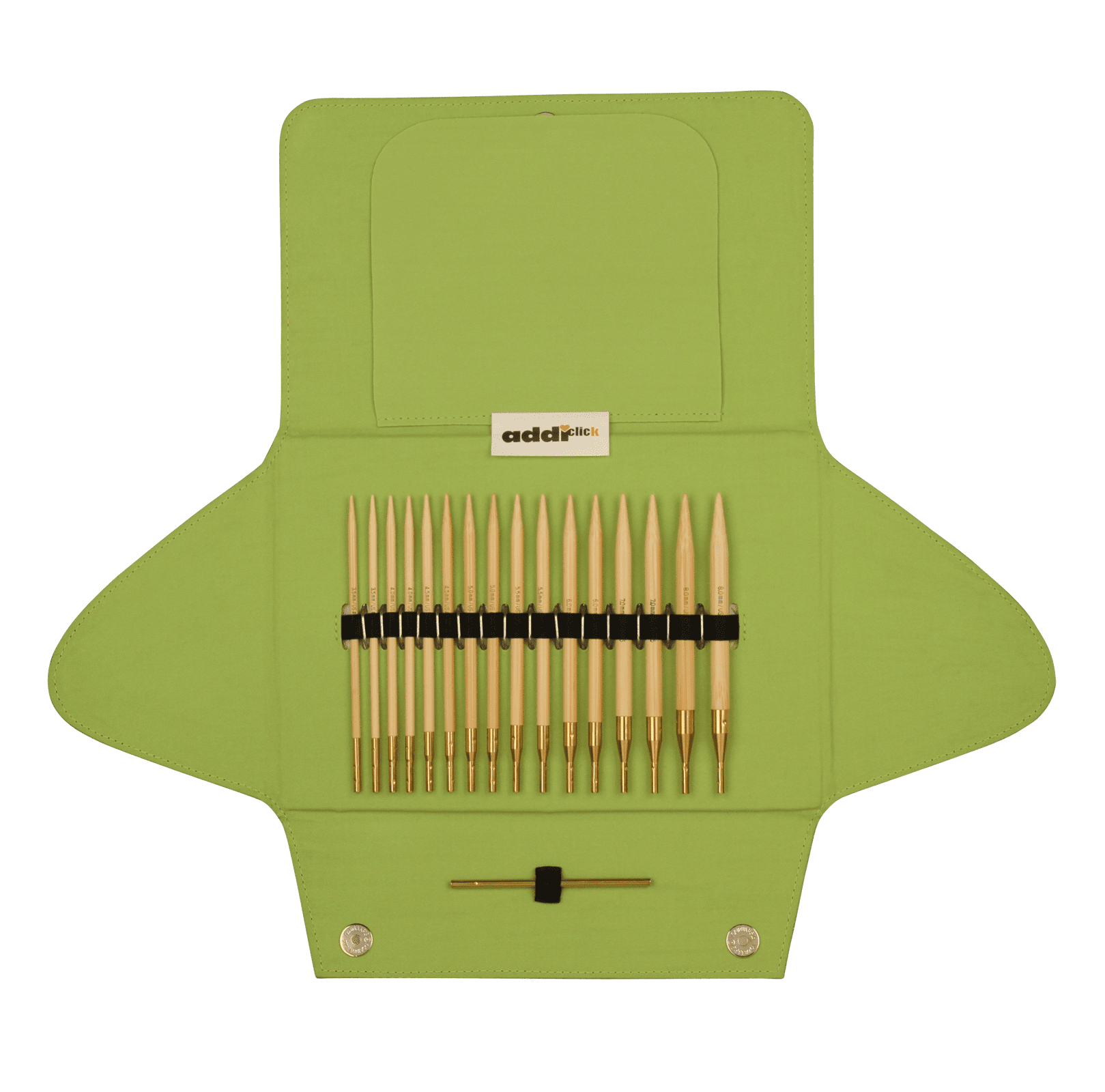 addiWrap Olive Wood Crochet Hook Set