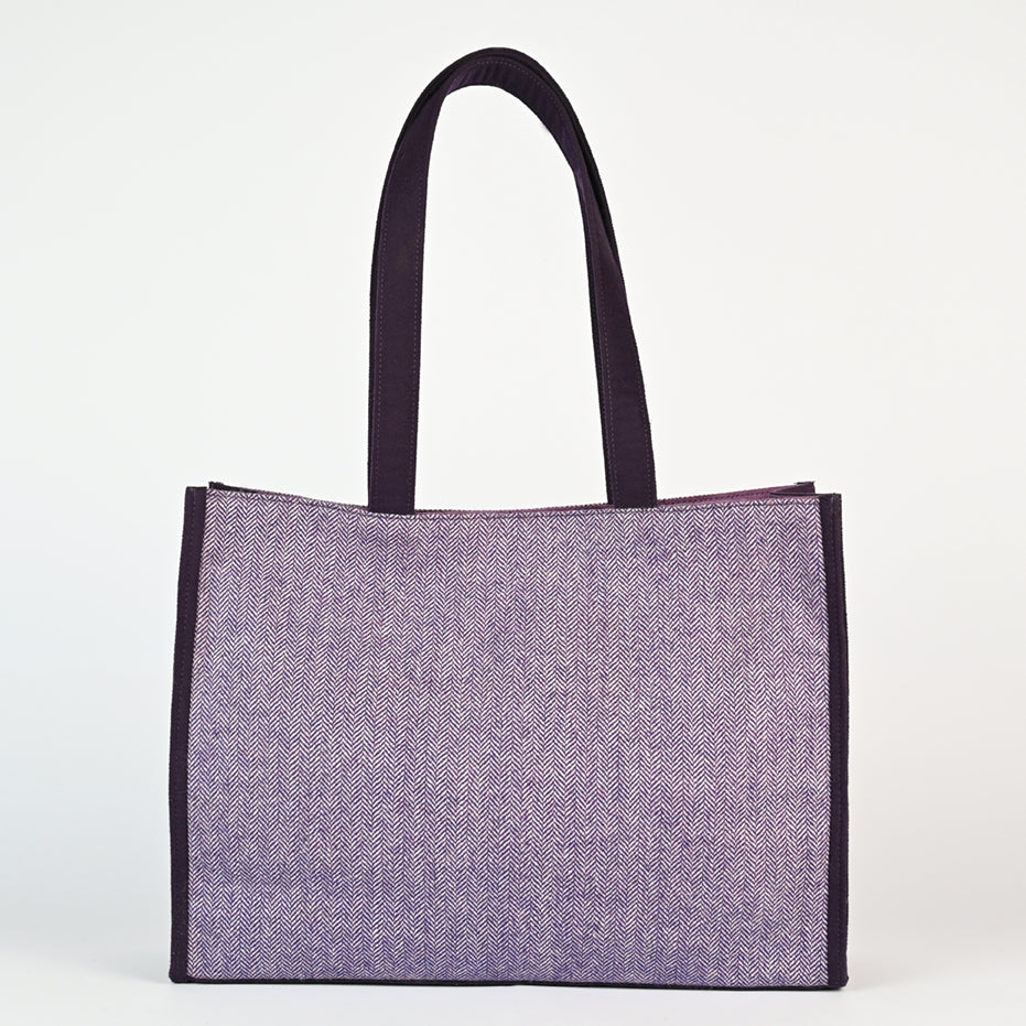 KnitPro | Snug Tote Bag | Purple Felt and Tweed | McIntosh