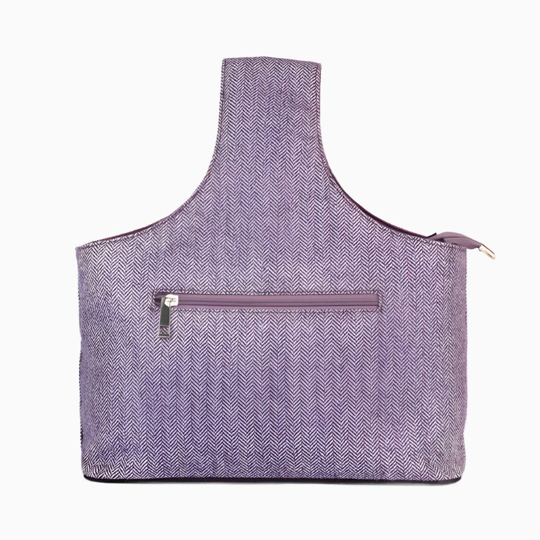 KnitPro | Snug Wrist Bag | Purple Tweed and Felt | McIntosh