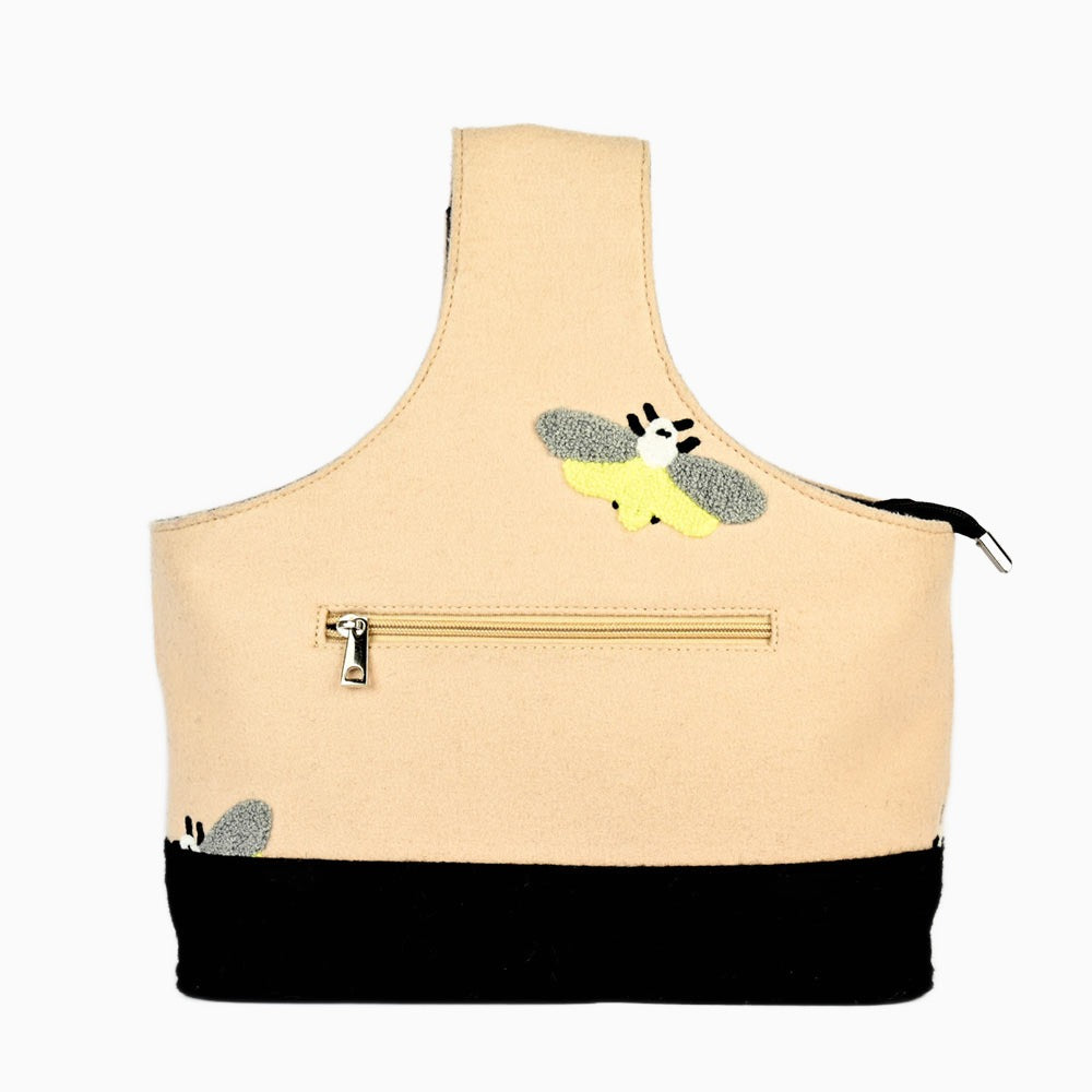 KnitPro | Bumblebee Wrist Bag | Embroidered Felt | McIntosh