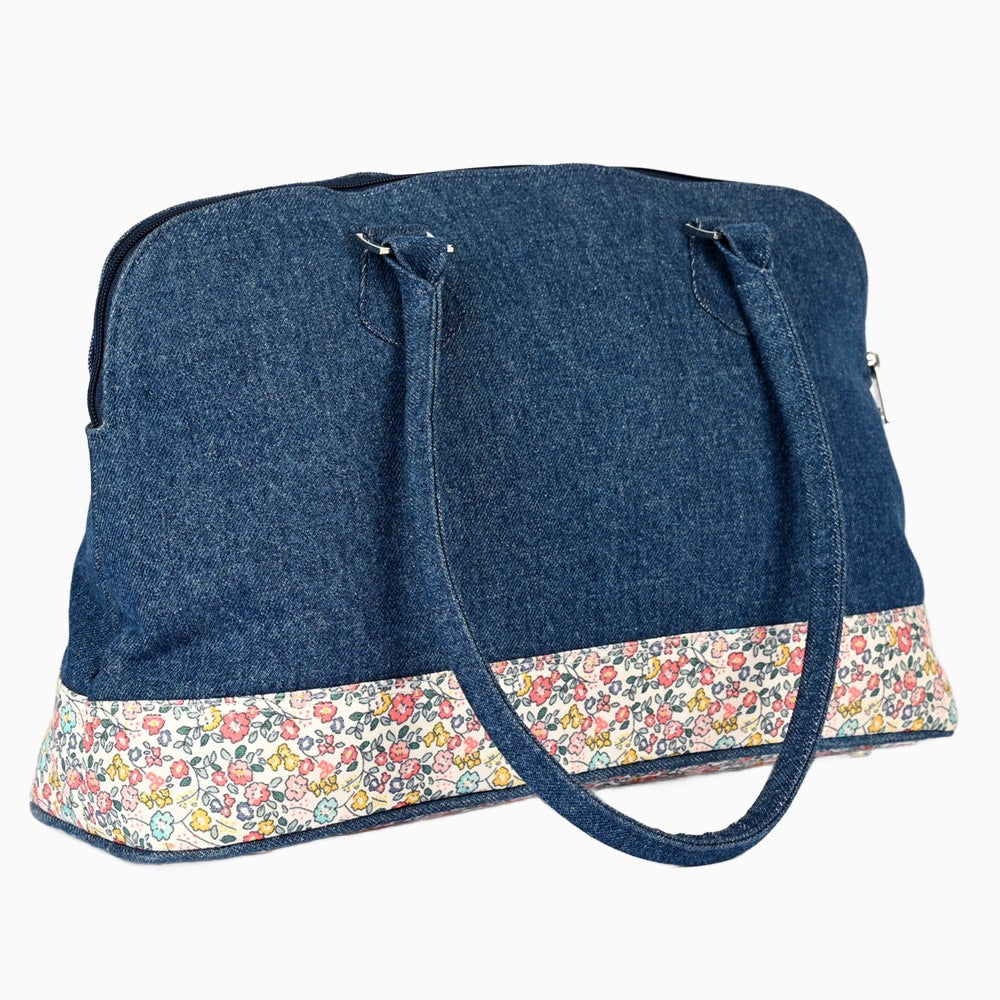 KnitPro | Bloom Shoulder Bag | Denim and Floral Print | McIntosh