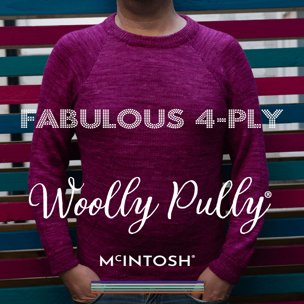 McIntosh Jumper Classic Raglan 4-Ply Woolly Pully - Digital PDF Knitting Pattern