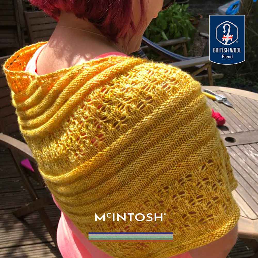 McIntosh wool Bumble and Bees Shawl knitting Pattern