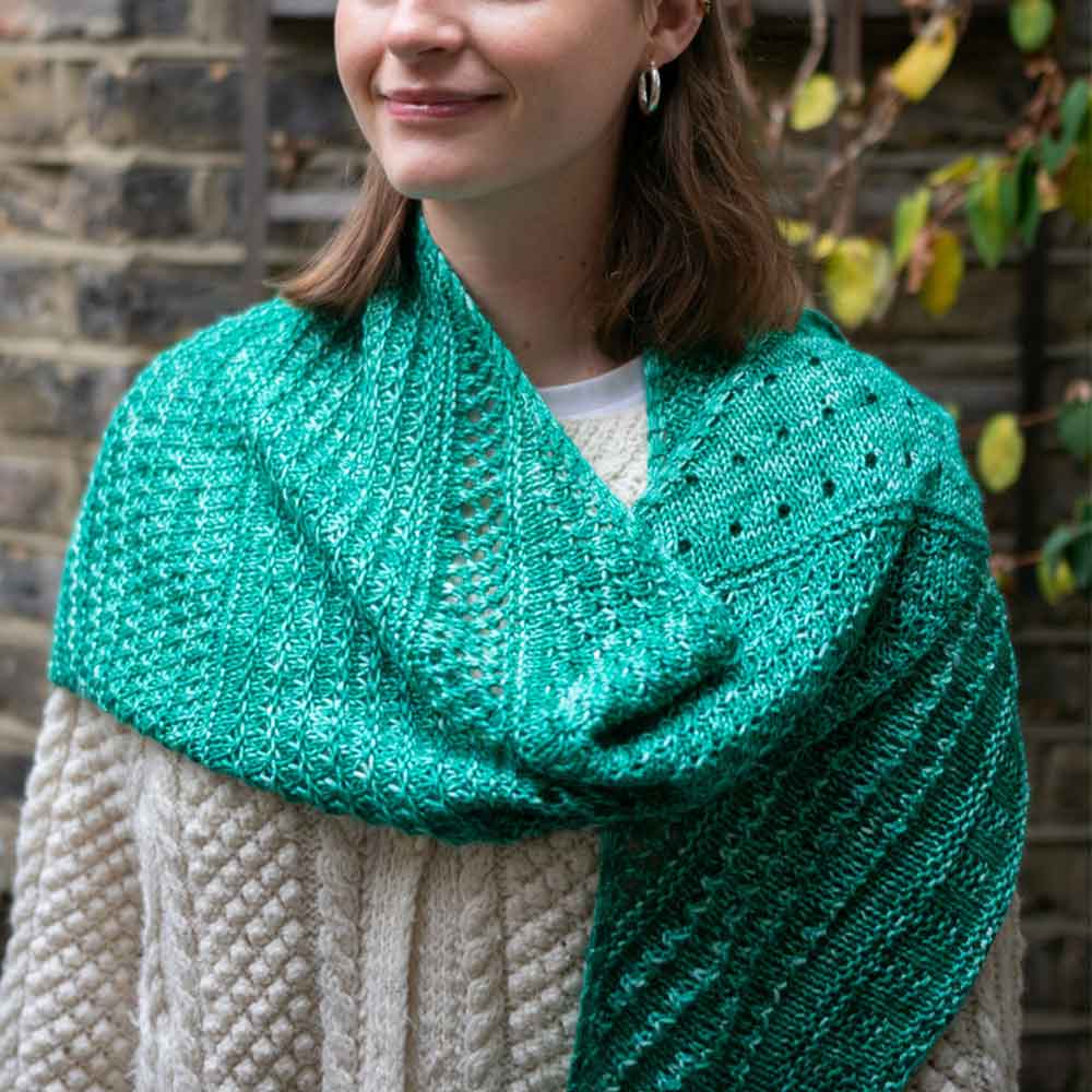 McIntosh Yarn Graceful Shawl DK Knitting Kit