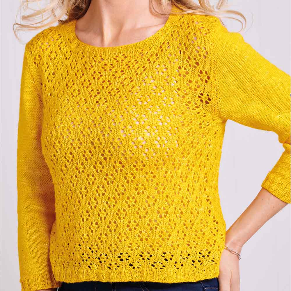 McIntosh Yarn Light Lace Jumper - featured in Let's Knit magazine issue 181