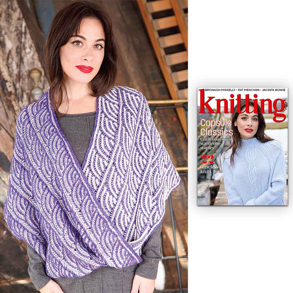Brioche Moebius Loop - Donegal Rich Tweed Mindful Knitting Kit in DK