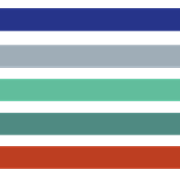McIntosh Logo made up of 5 horizontal coloured stripes.